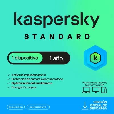 Licencia Kaspersky Standard 1 dispositivo 1 año